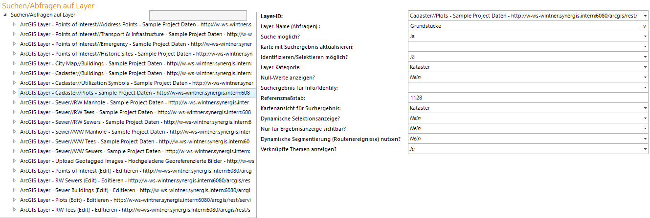 Layer Konfiguration Layer Konfiguration