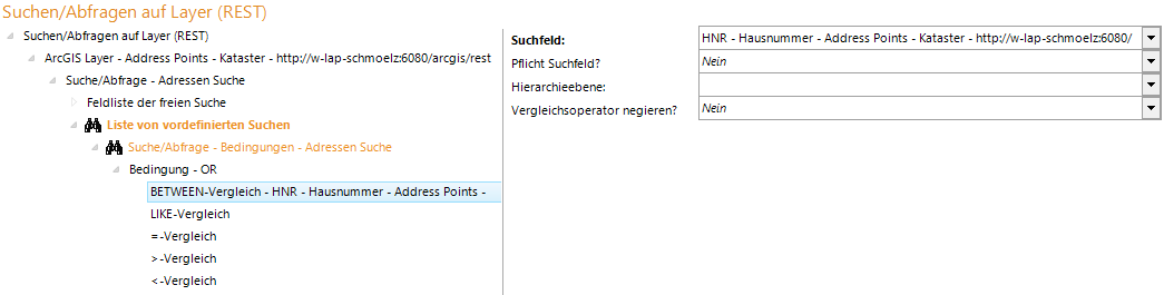 Konfiguration Vergleichselemente Konfiguration Vergleichselemente