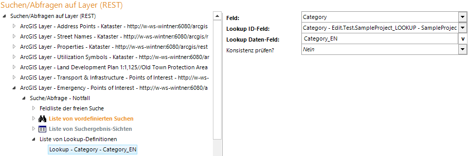 Lookup Konfiguration Lookup Konfiguration