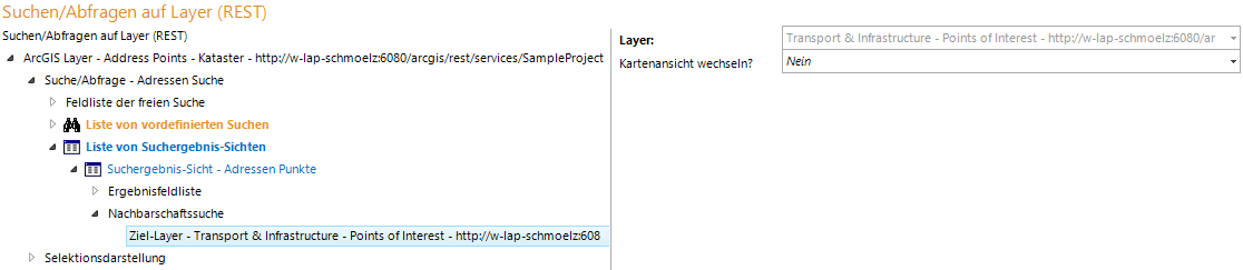 Ziel-Layer Konfiguration