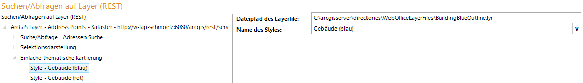 Konfiguration Einfache thematische Kartierung