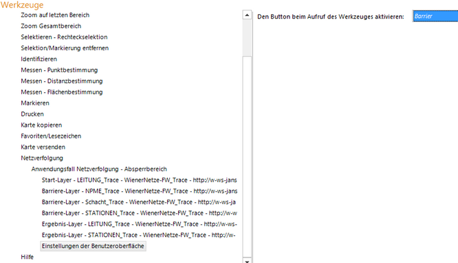 Einstellungen der Benutzeroberfläche
