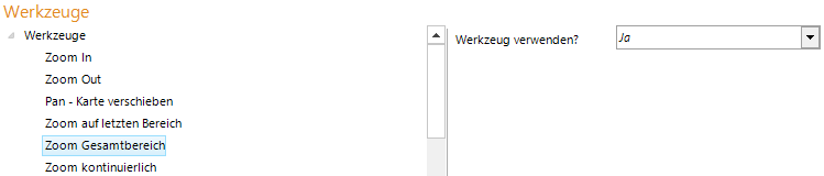 Konfiguration Gesamtbereich