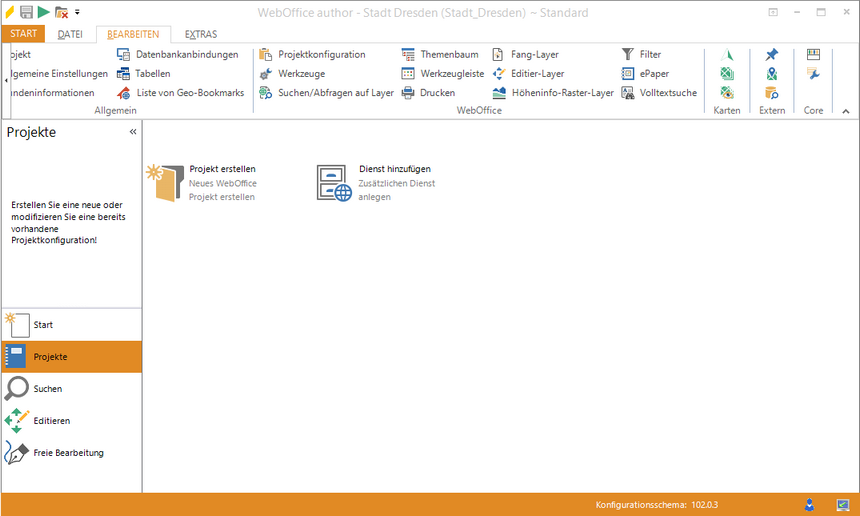 Starten des Assistenten "Kartendienst hinzufügen" Starten des Assistenten "Kartendienst hinzufügen"