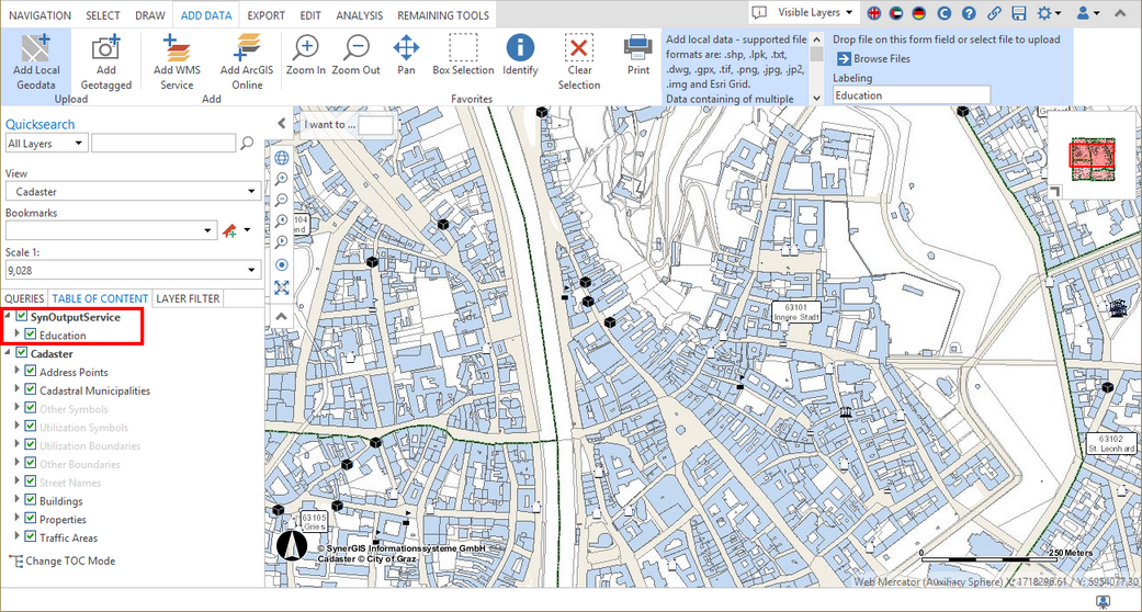 Add local geodata in the WebOffice core client