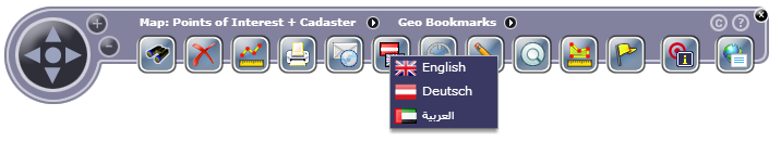 Selecting an available language in the WebOffice flex (flash) client