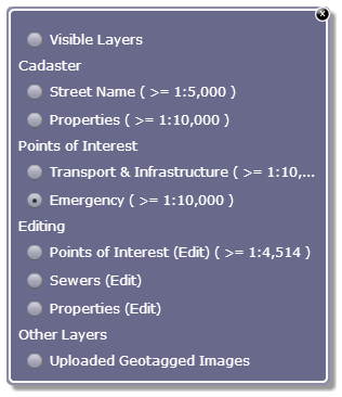 MapTip tool form in the WebOffice flex (flash) client