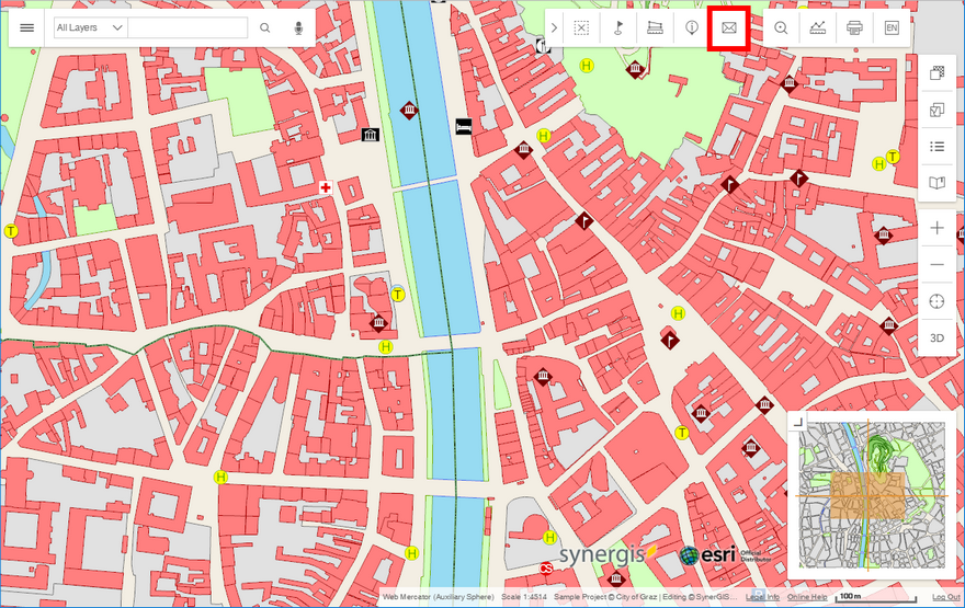 Email Map in the WebOffice flex client