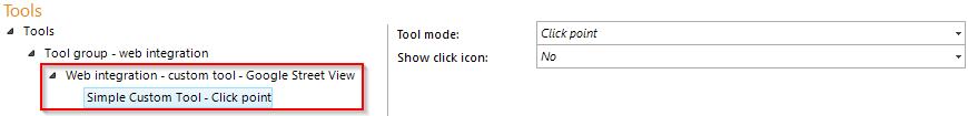 Configuring a Simple Custom Tool for using Google Street View widget Configuring a Simple Custom Tool for using Google Street View widget
