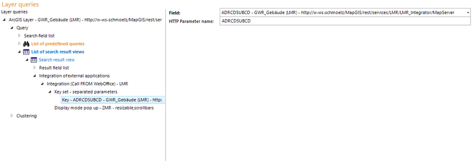 Configuration of the key field for LMR/ZMR integration Configuration of the key field for LMR/ZMR integration