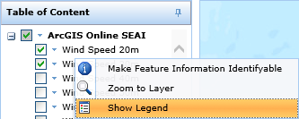Show legend of WMS layer