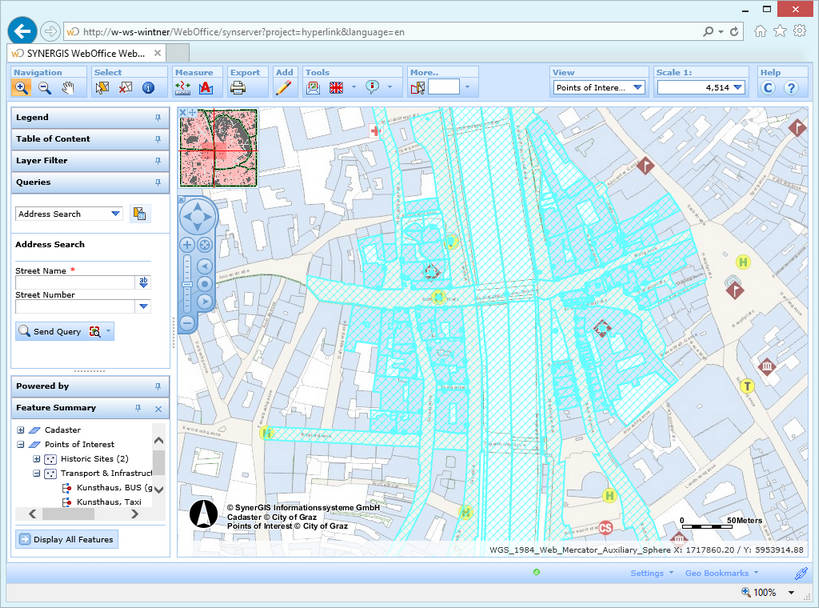 Display all features in the WebOffice html client