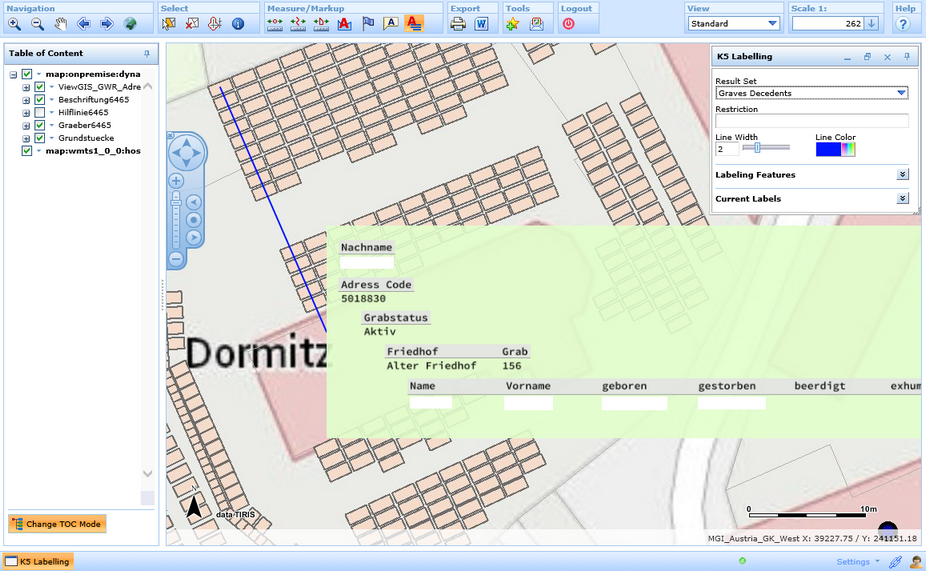 K5 labeling - style of labeling line in WebOffice html client