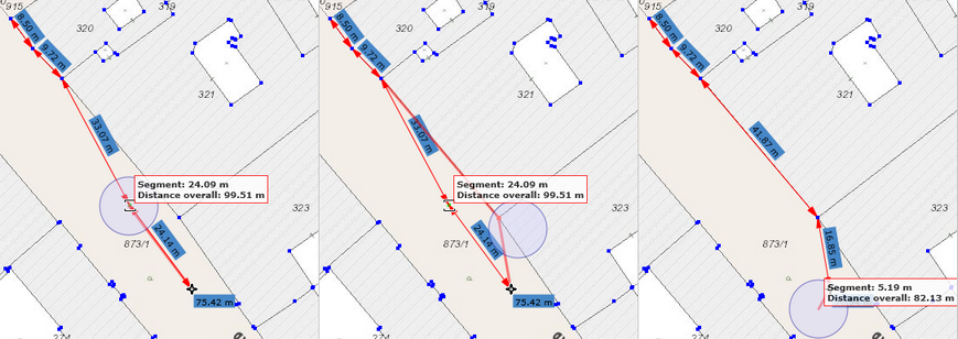 Moving a vertex while measuring in the WebOffice html client Moving a vertex while measuring in the WebOffice html client