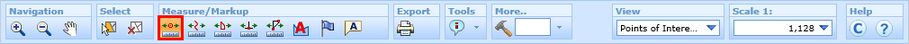 Measure Point tool in the WebOffice html client