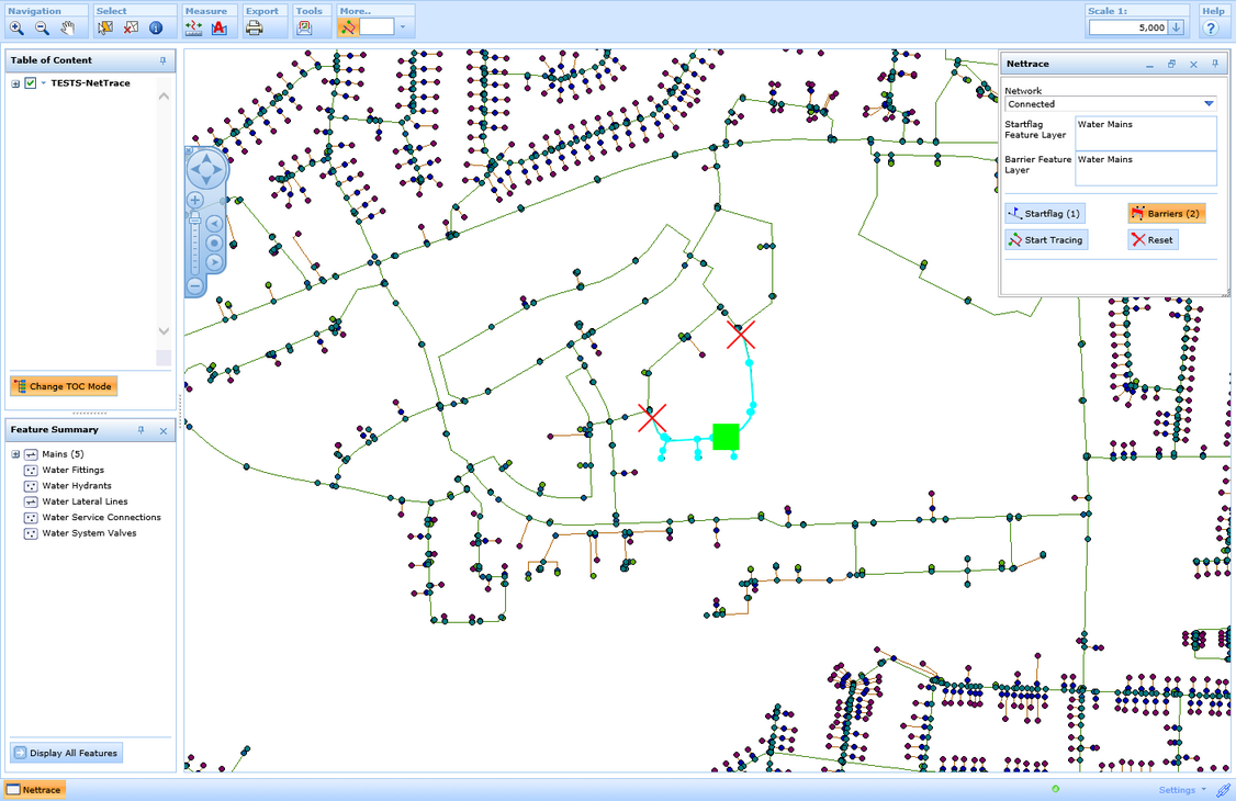 Netzverfolgung im WebOffice html Client