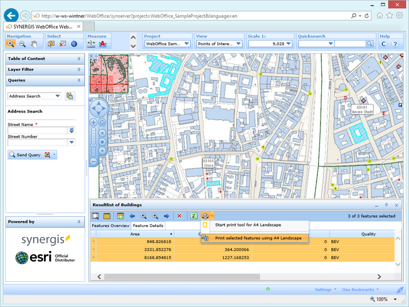 Print without print series from selection