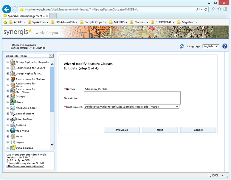 Modify a feature class - step 2