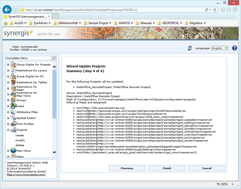 Modify a project - step 4 Modify a project - step 4