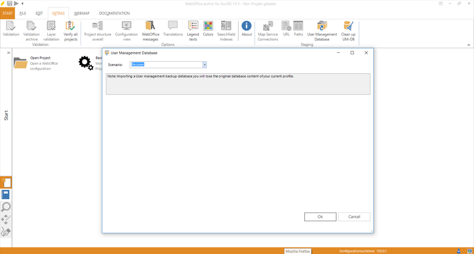 Start usermanagement staging in WebOffice author Start usermanagement staging in WebOffice author