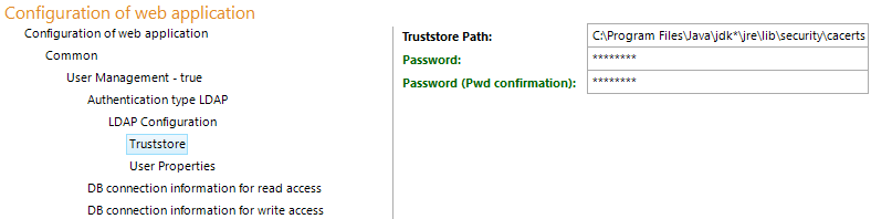 Truststore configuration Truststore configuration