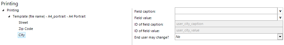 City configuration City configuration