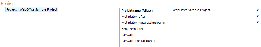 Project configuration