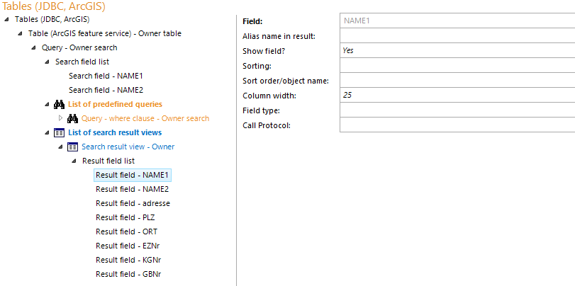 List of search result views