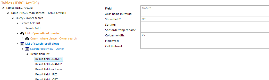 List of search result views