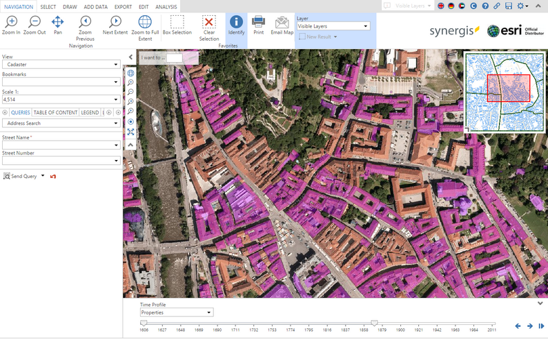 Display of the objects in the map based on the respective time awareness in the WebOffice core client Display of the objects in the map based on the respective time awareness in the WebOffice core client