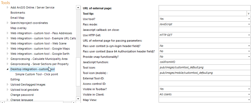 Configuration - Desktop-Integration - Custom Tool 
