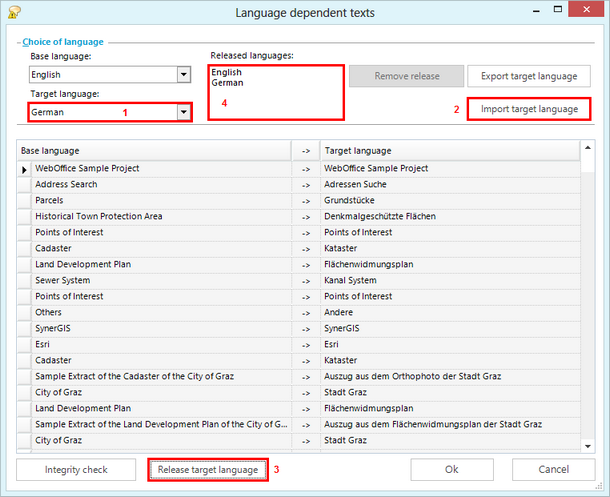 Import the language dependent texts Import the language dependent texts