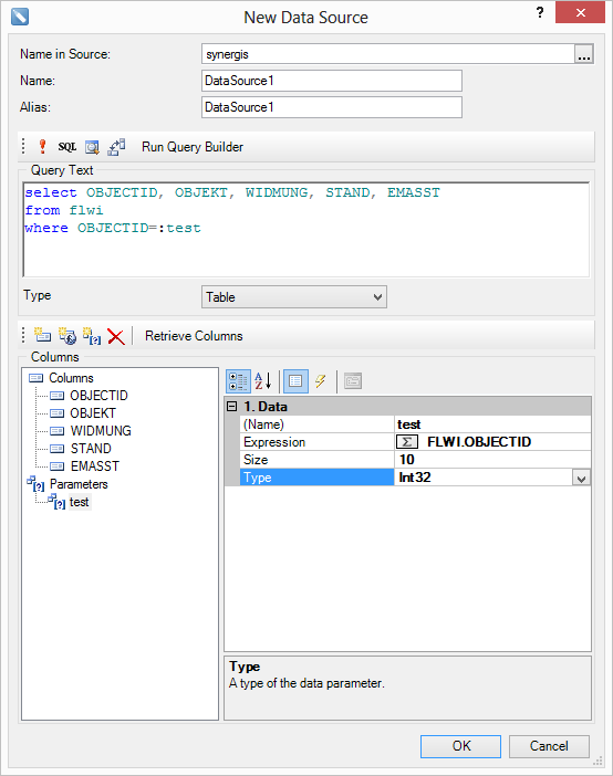 Define parameter Define parameter