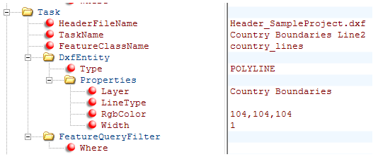 Task Country Boundaries - Line2