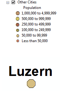 Other cities representation in GIS Other cities representation in GIS