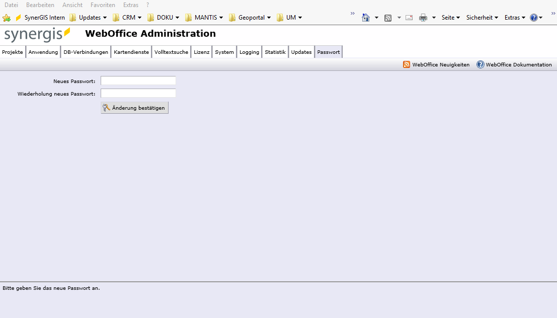 SynAdmin Reiter Passwort ändern SynAdmin Reiter Passwort ändern