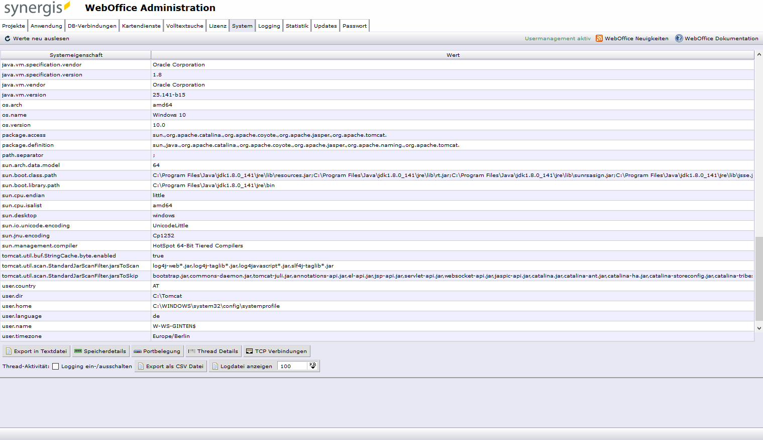 SynAdmin - Reiter System SynAdmin - Reiter System