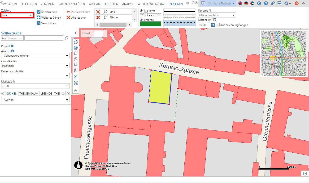 Ein Linien- Objekt im WebOffice corecleint hinzufügen Ein Linien- Objekt im WebOffice corecleint hinzufügen