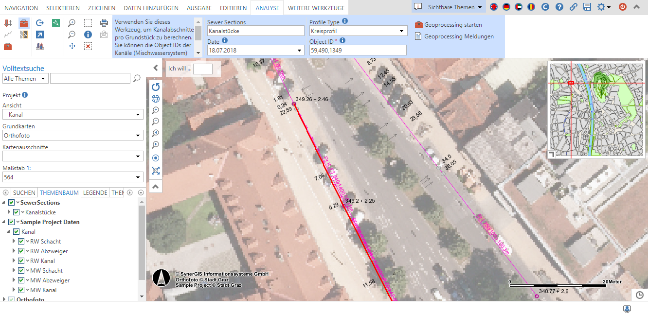 Beispiel eines Geoverarbeitungs-Werkzeuges im WebOffice core Client Beispiel eines Geoverarbeitungs-Werkzeuges im WebOffice core Client