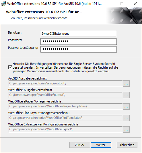 Installation mit lokalen Windows Benutzer Installation mit lokalen Windows Benutzer