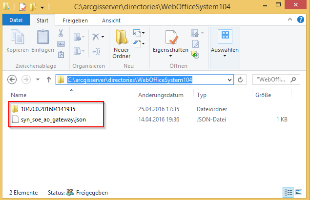 Hinzufügen der WebOffice Systemdateien