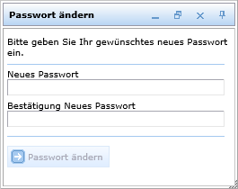 Werkzeugfenster Passwort ändern im WebOffice html Client Werkzeugfenster Passwort ändern im WebOffice html Client