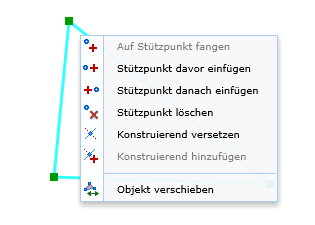 Stützpunkt Kontextmenü Stützpunkt Kontextmenü
