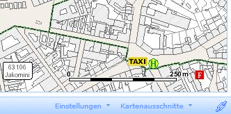 Kleine Maßstabsleiste in der Einheit Meter Kleine Maßstabsleiste in der Einheit Meter