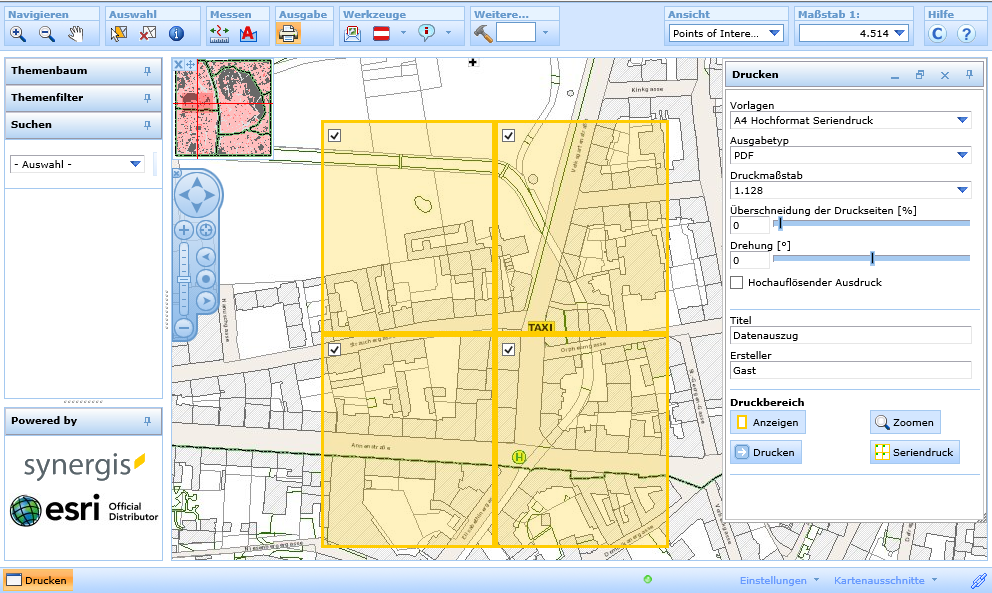 Festlegen des Druckbereichs im WebOffice html Client Festlegen des Druckbereichs im WebOffice html Client
