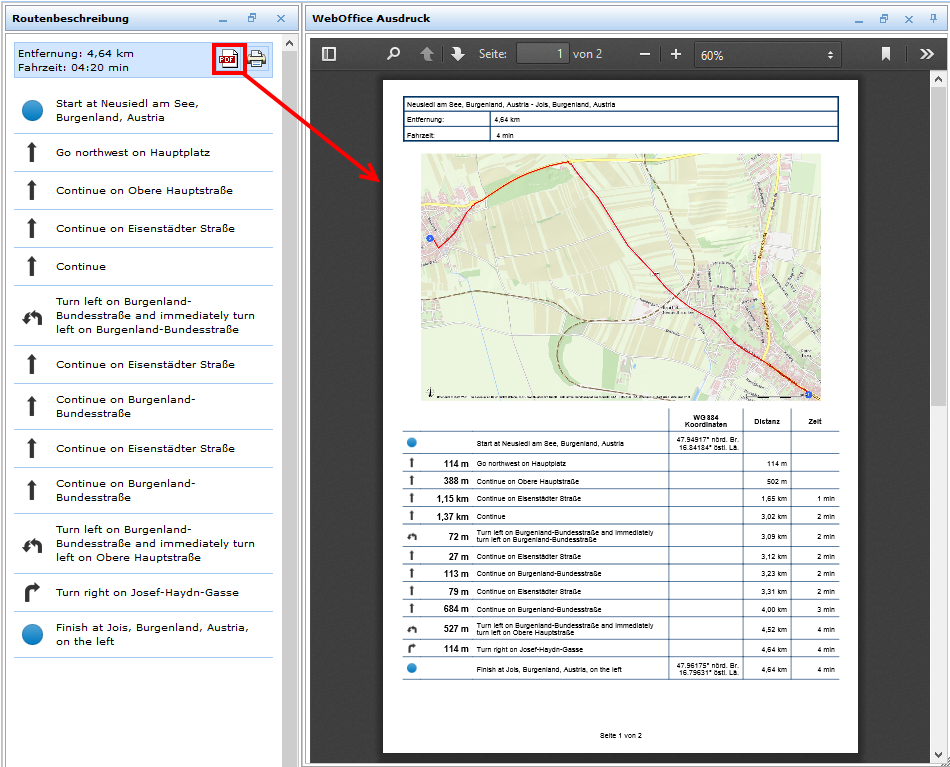 PDF Erstellung von Routenbeschreibungen PDF Erstellung von Routenbeschreibungen
