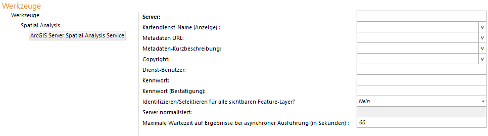 Definition eines ArcGIS Server Spatial Analysis Service Definition eines ArcGIS Server Spatial Analysis Service