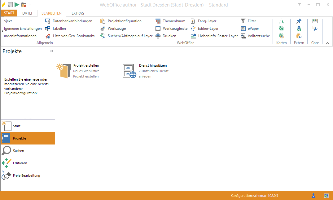 Starten des Assistenten "Kartendienst hinzufügen" Starten des Assistenten "Kartendienst hinzufügen"