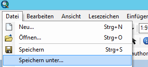 ArcMap "Speichern unter..." Menüpuunkt ArcMap "Speichern unter..." Menüpuunkt