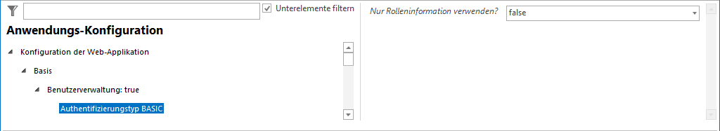 Authentifizierungstyp BASIC - Konfiguration Authentifizierungstyp BASIC - Konfiguration